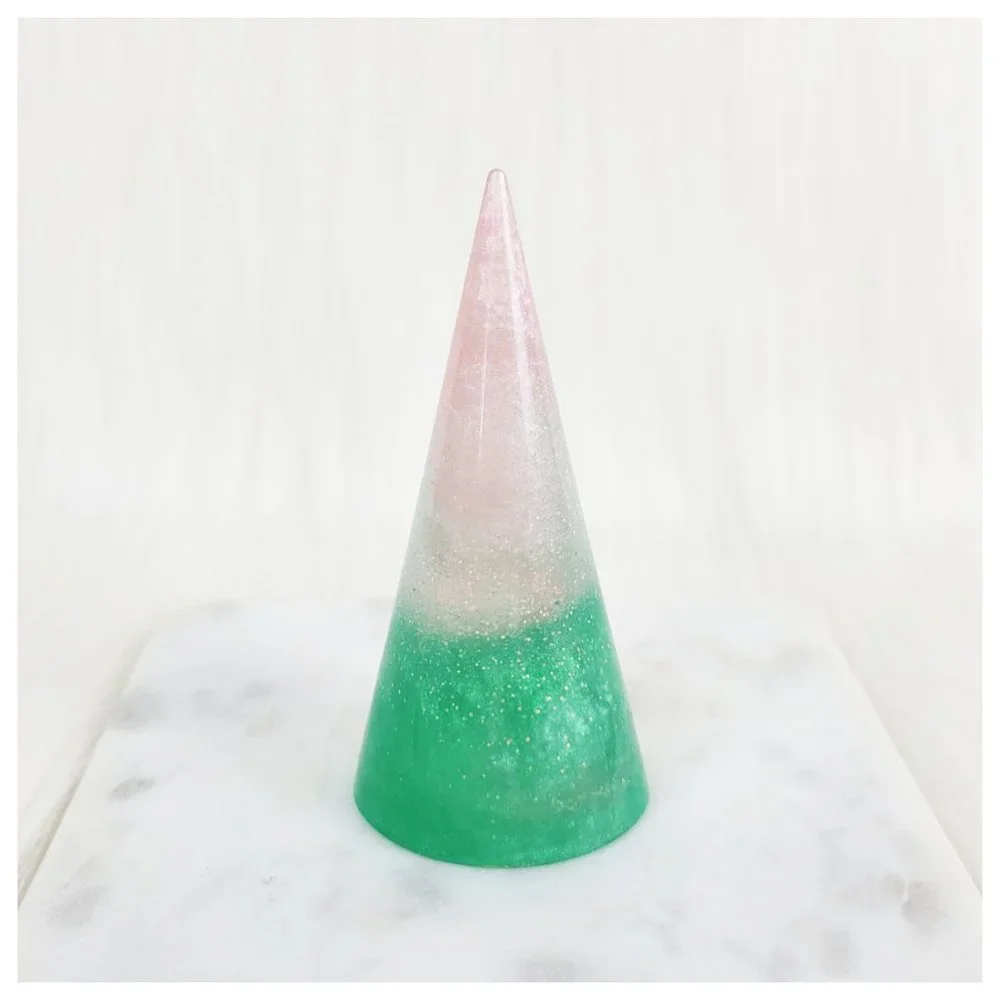 Ring Stand Ring Holder Engagement Ring Display Decorative Pale Pink Mint Green